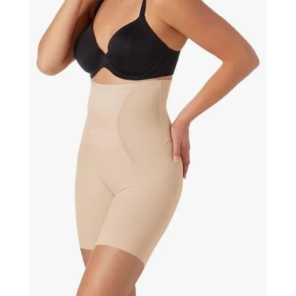 NEW Maidenform High-waist Thigh Slimmer, Firm-control Shapewear M $54 - Picture 2 of 6